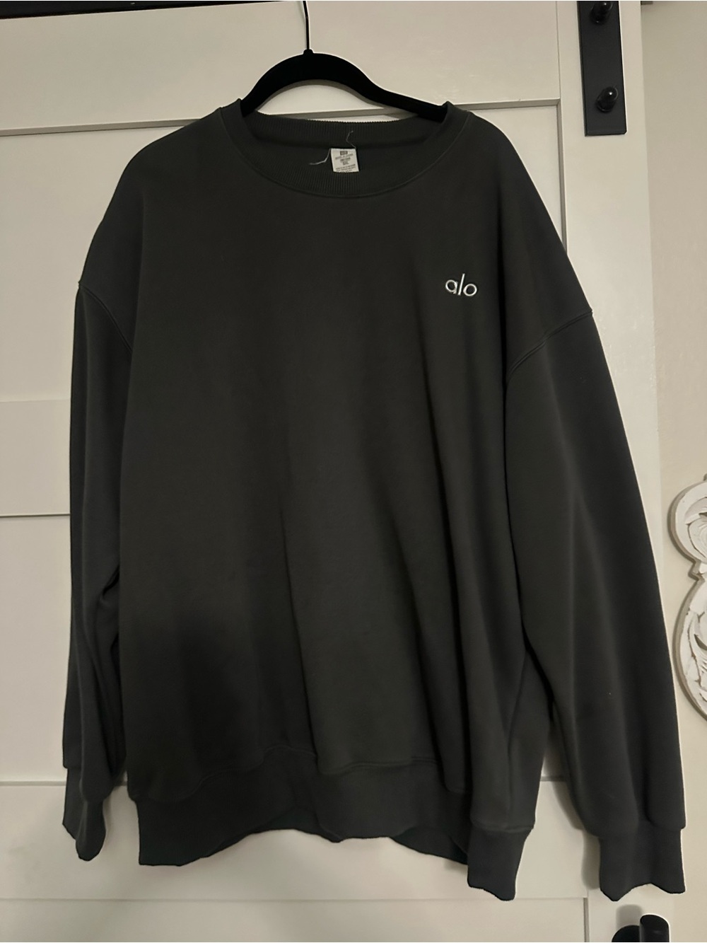 Alo Men’s Dark Grey Crewneck Sweatshirt